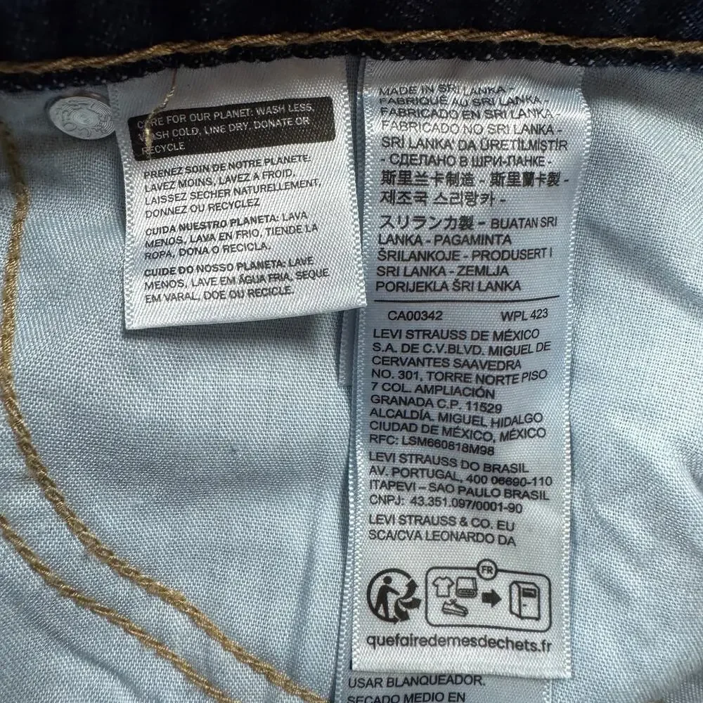 Levi's Pleated Denim Jean Mini Skirt NWT Size 34 Academia Schoolgirl Y2K A-Line